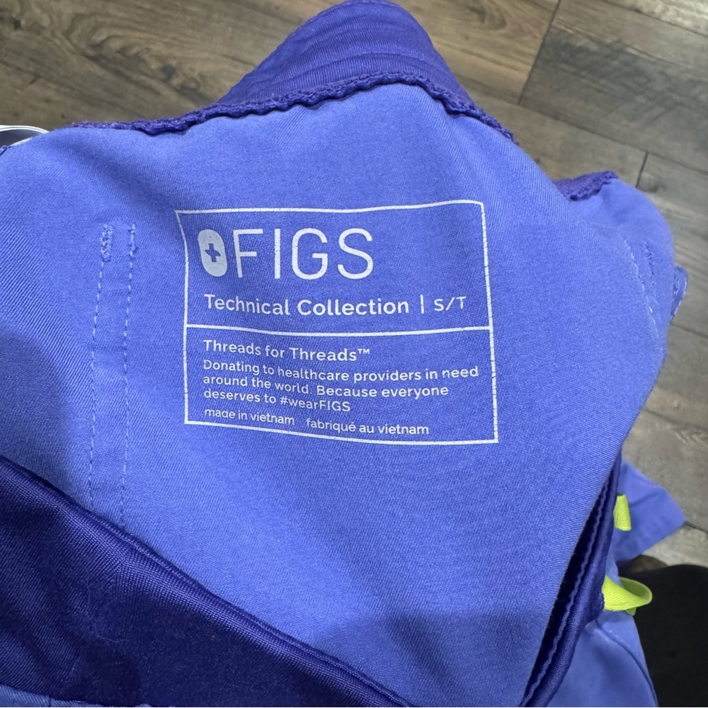 Figs S tall yola scrub pants- Blueberry